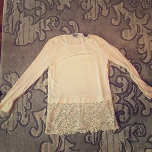 Abbeline white lace top